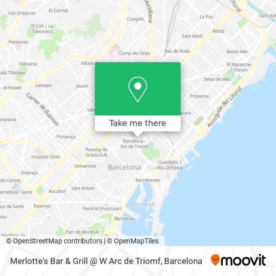 Merlotte's Bar & Grill @ W Arc de Triomf map