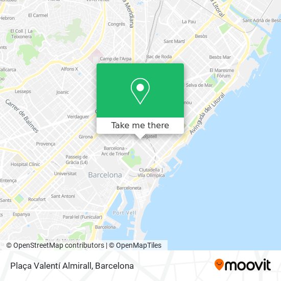 Plaça Valentí Almirall map