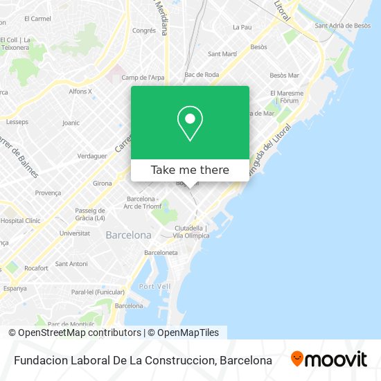 Fundacion Laboral De La Construccion map