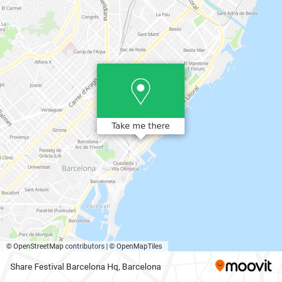 Share Festival Barcelona Hq map