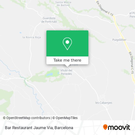 mapa Bar Restaurant Jaume Via