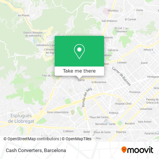 Cash Converters map