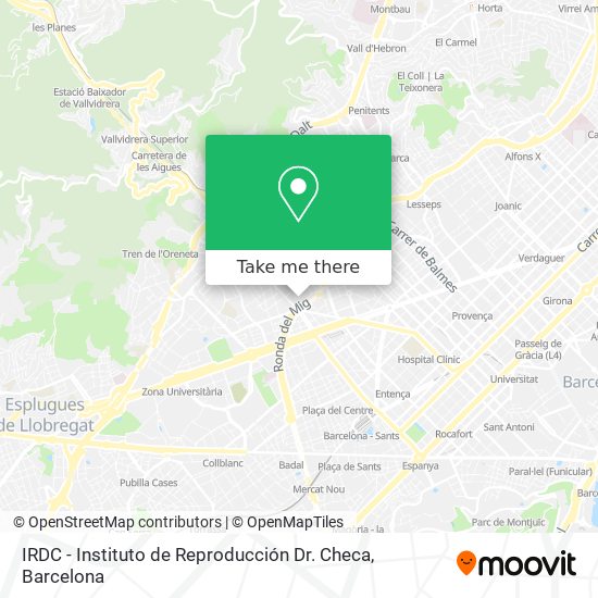 IRDC - Instituto de Reproducción Dr. Checa map