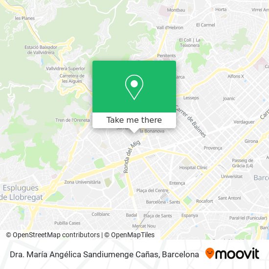 Dra. María Angélica Sandiumenge Cañas map