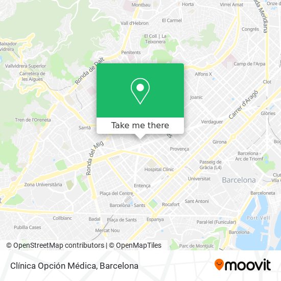 Clínica Opción Médica map