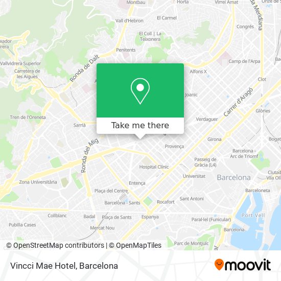 Vincci Mae Hotel map