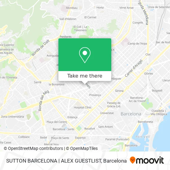SUTTON BARCELONA | ALEX GUESTLIST map