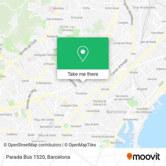 Parada Bus 1520 map