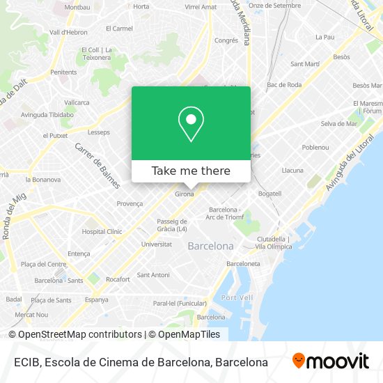 ECIB, Escola de Cinema de Barcelona map