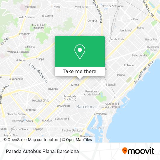 Parada Autobús Plana map