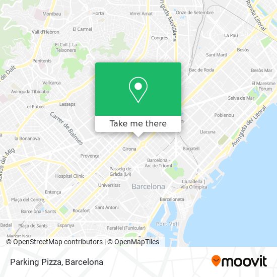 mapa Parking Pizza