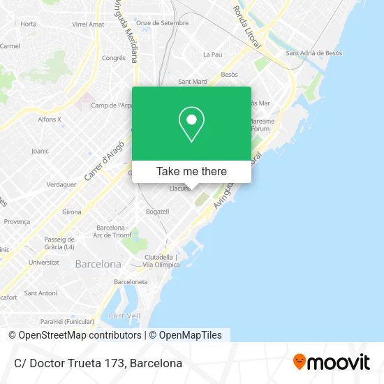 C/ Doctor Trueta 173 map