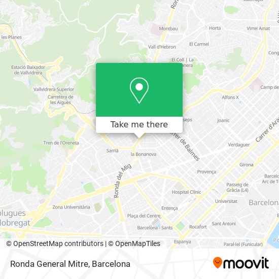 Ronda General Mitre map