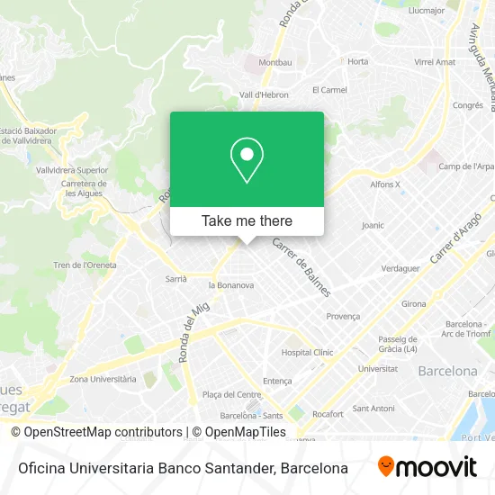 Oficina Universitaria Banco Santander map