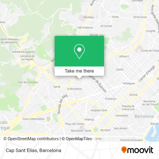 Cap Sant Elias map