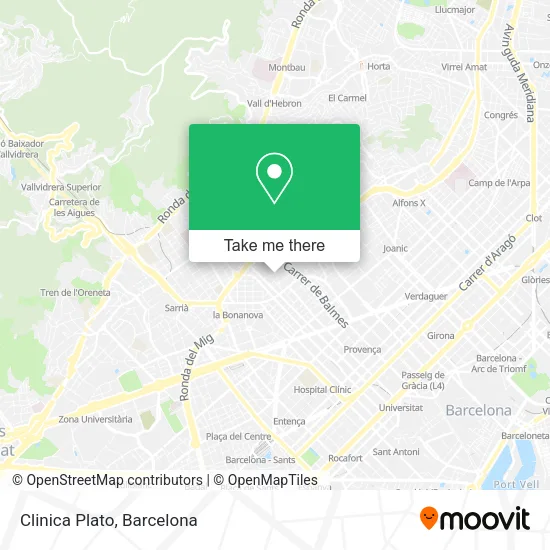 Clinica Plato map