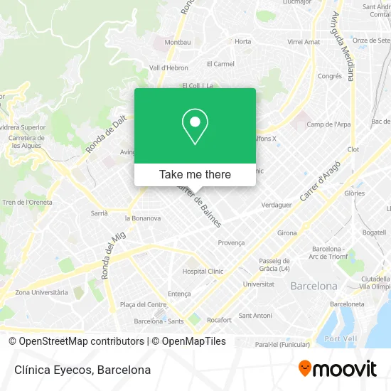Clínica Eyecos map