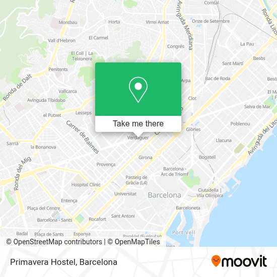 Primavera Hostel map