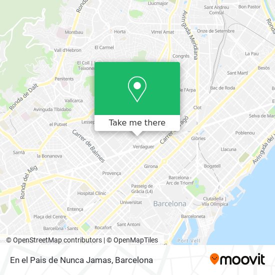 En el Pais de Nunca Jamas map