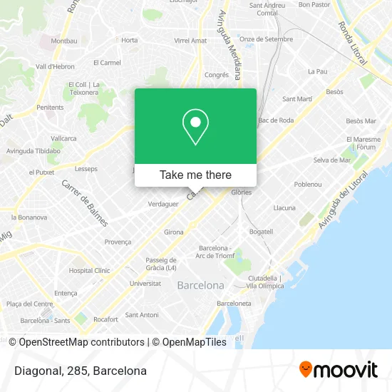 Diagonal, 285 map