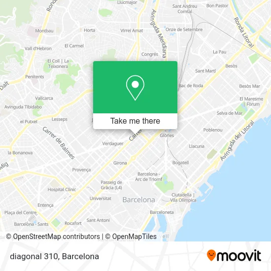 diagonal 310 map