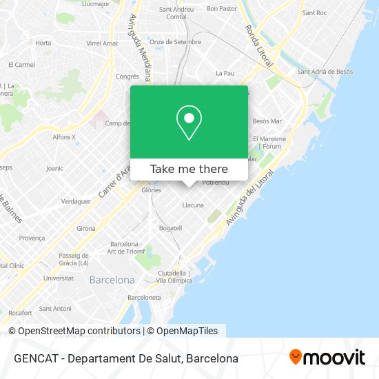 mapa GENCAT - Departament De Salut