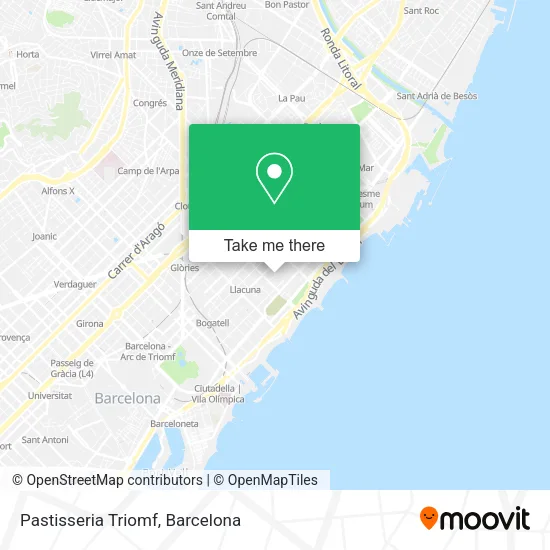 Pastisseria Triomf map