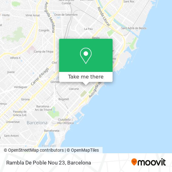 Rambla De Poble Nou 23 map