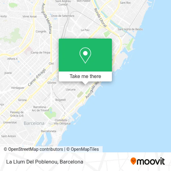 La Llum Del Poblenou map