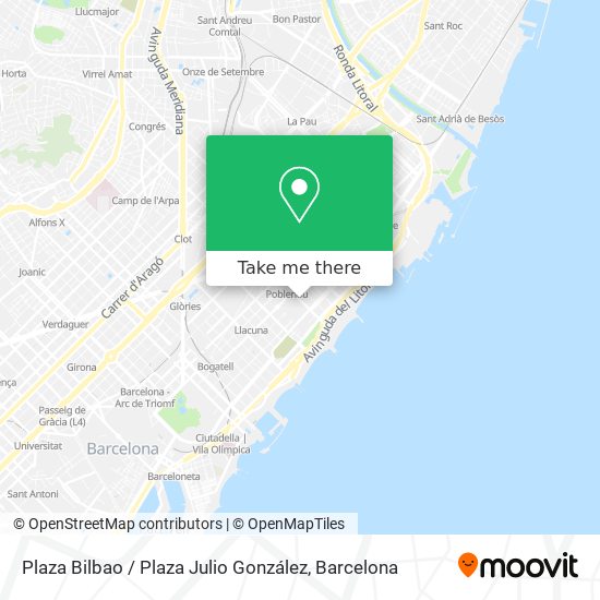 Plaza Bilbao / Plaza Julio González map