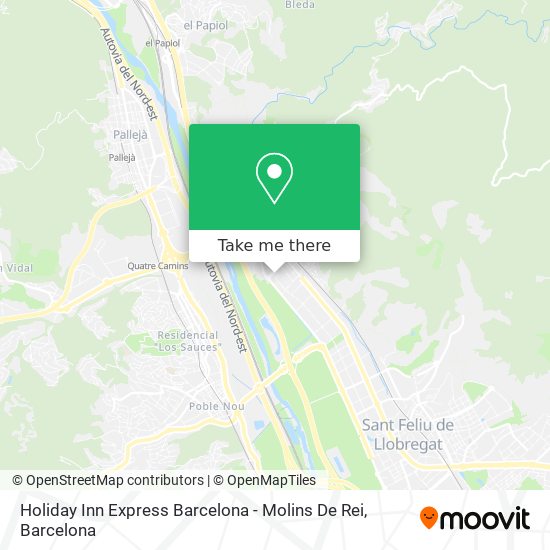 Holiday Inn Express Barcelona - Molins De Rei map