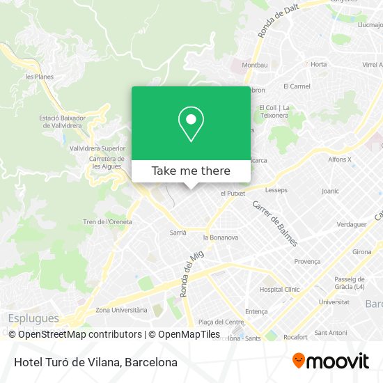 Hotel Turó de Vilana map