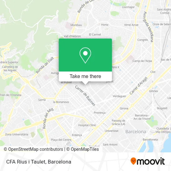 CFA Rius i Taulet map