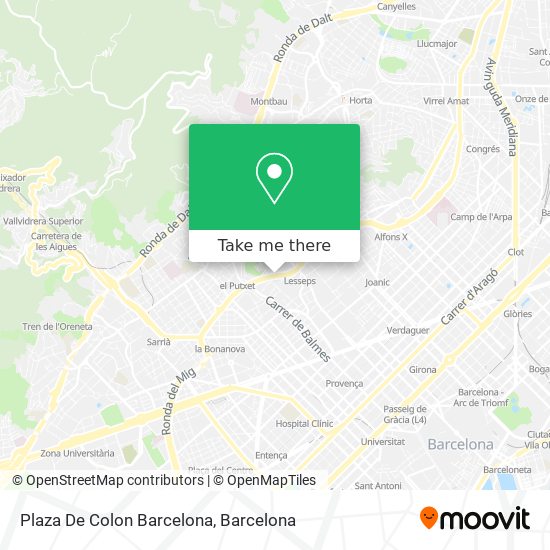 mapa Plaza De Colon Barcelona