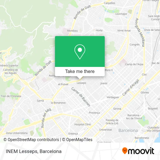 INEM Lesseps map