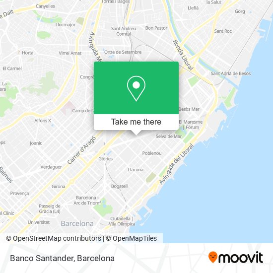 Banco Santander map