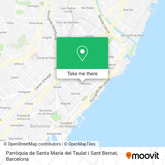 Parròquia de Santa Maria del Taulat i Sant Bernat map