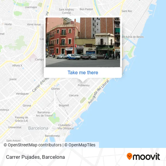 Carrer Pujades map