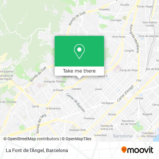 La Font de l'Àngel map