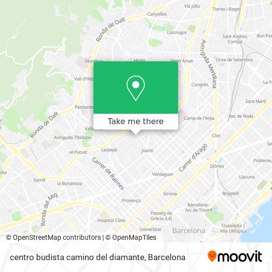 centro budista camino del diamante map