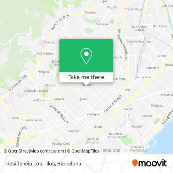 Residencia Los Tilos map