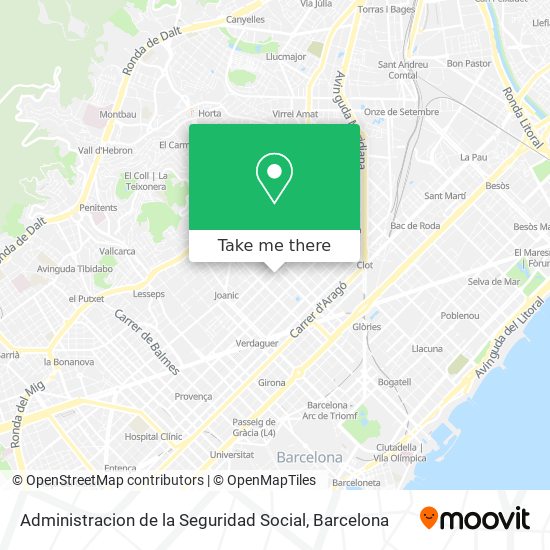 mapa Administracion de la Seguridad Social