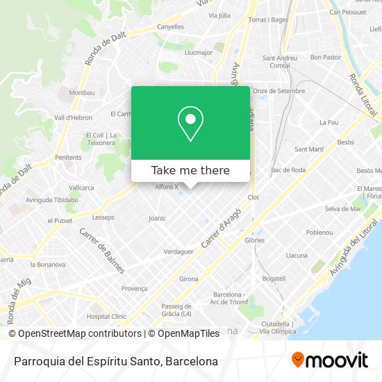 Parroquia del Espíritu Santo map