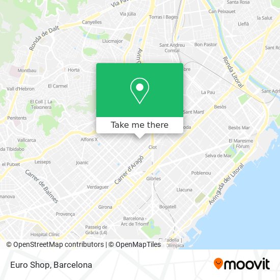 mapa Euro Shop