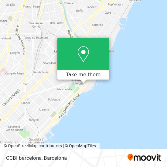 CCBI barcelona map