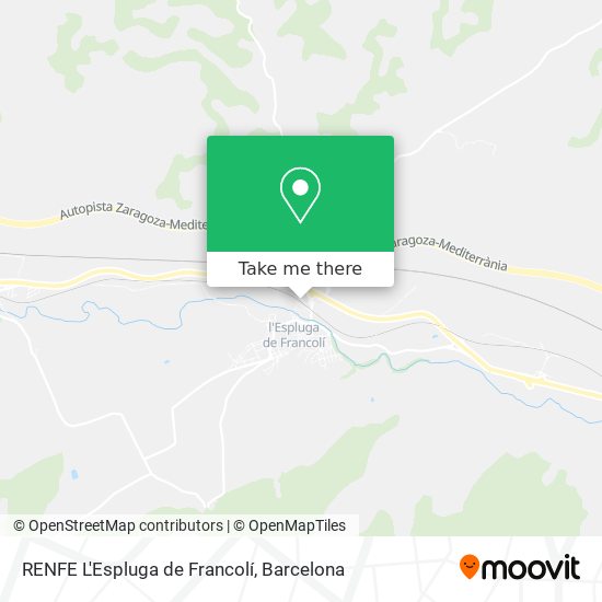 RENFE L'Espluga de Francolí map