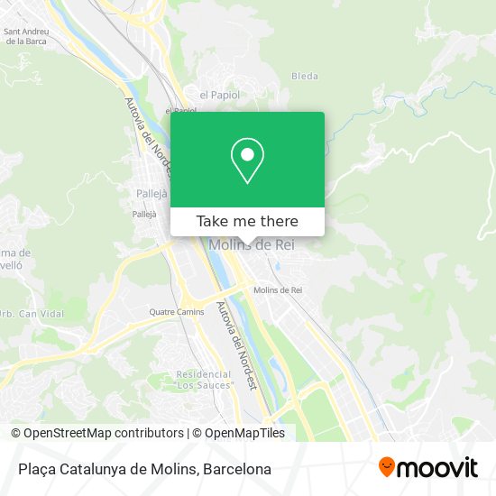 Plaça Catalunya de Molins map