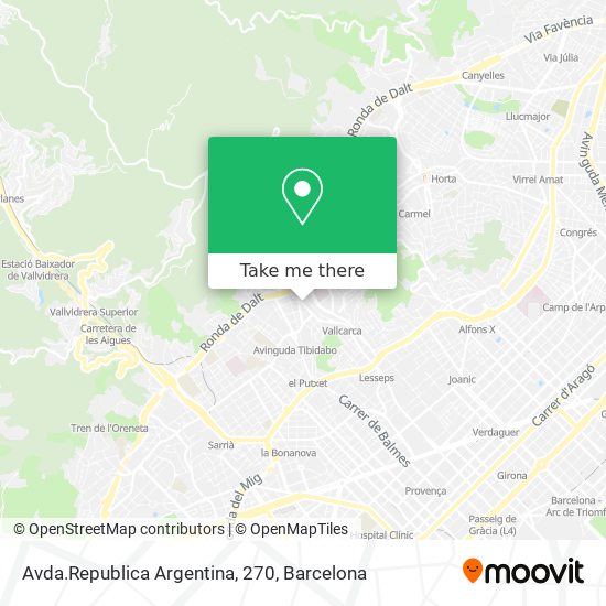 Avda.Republica Argentina, 270 map