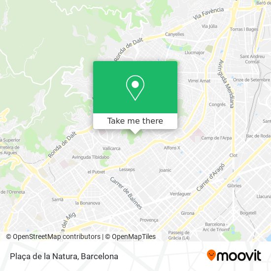 Plaça de la Natura map