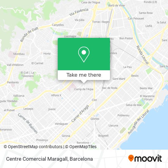 Centre Comercial Maragall map